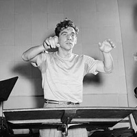 Photo of Leonard Bernstein, Carnegie Hall, New York, N.Y., between 1946 and 1948.