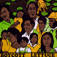 UFW poster calling on a boycott of lettuce and grapes