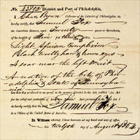 Seaman's Protection Certificate.