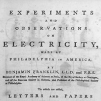 富蘭克林針對電力進行的實驗與發現 Franklin's Experiments and Observations on Electricity 