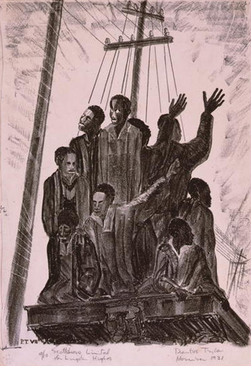 Drawing 'Scottsboro Limited,' by Prentiss Taylor