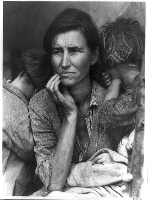 'Dorothea Lange's famous photograph, 'Migrant Mother'