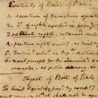 麥迪遜介紹權力法案演說的筆記 Madison's notes from a speech introducing the Bill of Rights 