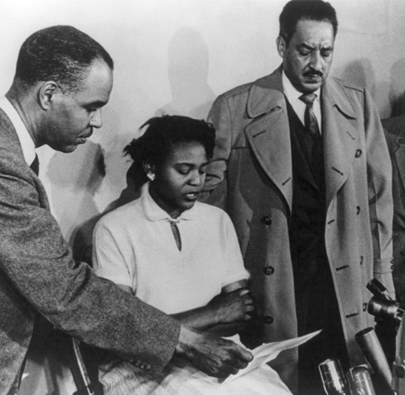 奧瑟琳露西（Autherine Lucy）與 瑟古德馬歇爾（Thurgood Marshall）