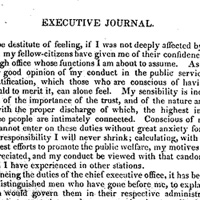 門羅就職演說的開端 Beginning of James Monroe's first inaugural speech 