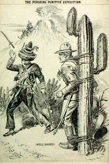 Pancho Villa makes fun of General Pershing.