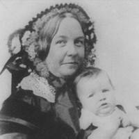 Elizabeth Cady Stanton and her daughter, Harriot, 1856.