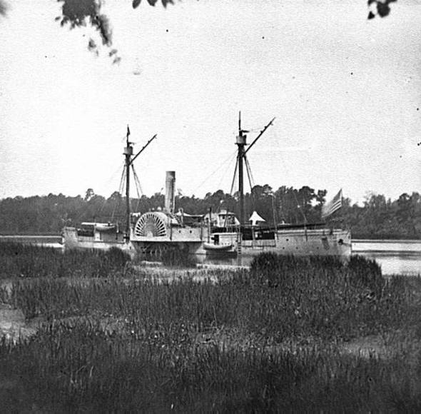 Deep Bottom, Va. U.S. gunboat Mendota.