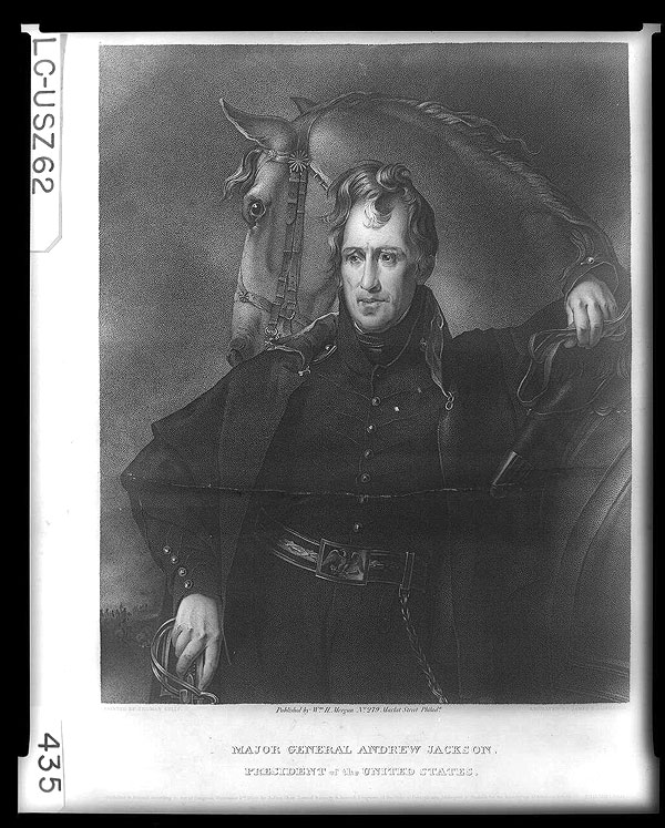 不受約翰泰勒喜愛的安得魯傑克森 Andrew Jackson, who was disliked by John Tyler 