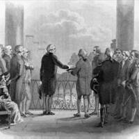 The inauguration of Washington.