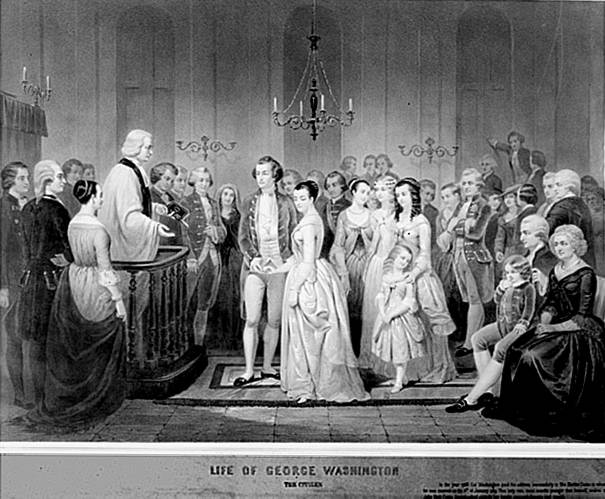 George and Martha's wedding.