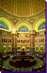 美國國會圖書館的主要閱覽室 The Main Reading Room of The Library of Congress