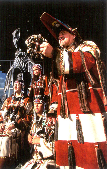 Photo of Aleut dancers