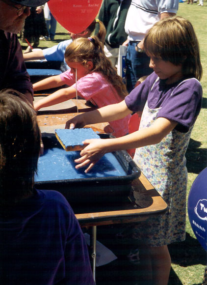 Photo of children at tables
