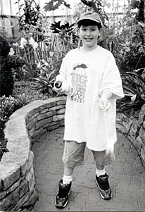 Photo of boy in 'Big Bugs' exhibit