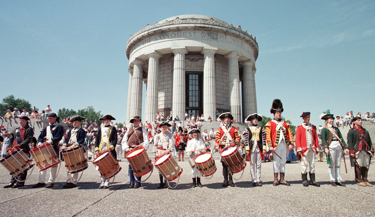 Photo of battle re-enactment