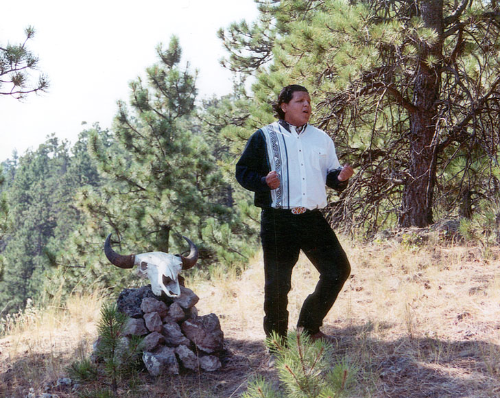 Photo of man performing outside