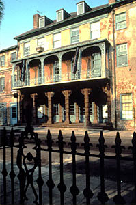 Photo of the front of the Dock Street Theater at 135 Church Street