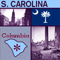 graphic map and images of South Carolina