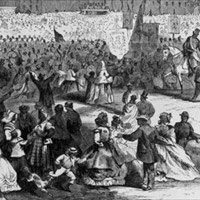 Wood engraving from Harper's Weekly, May 12, 1866.