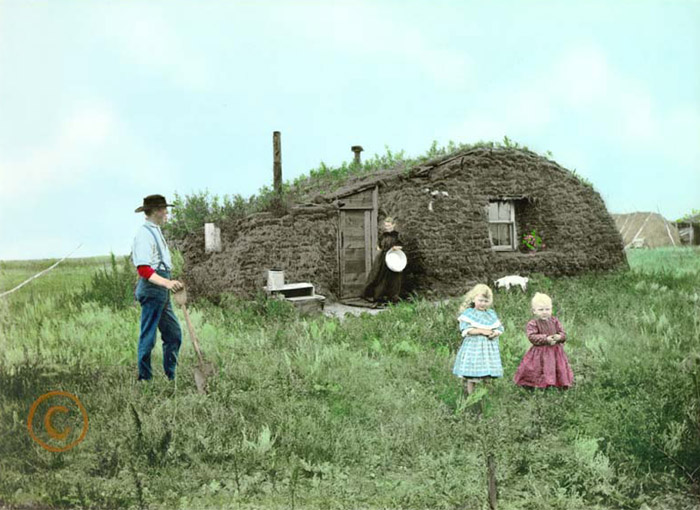 John Bakken sod house