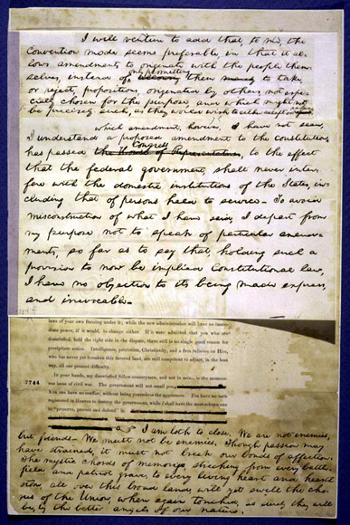 Lincoln's Inaugural Address