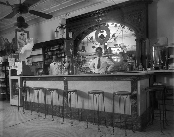 Soda Fountain, ca. 1900.