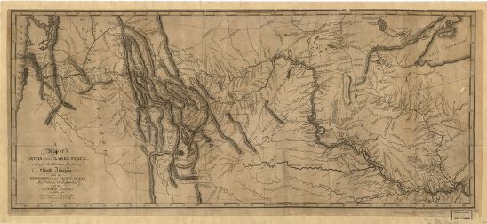 這是路易士和克拉克遠征隊的地圖，你知道達科達在哪裡嗎？