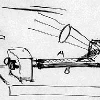 Drawing of Bell's Metal Detector