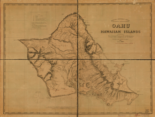 1898年12月時的歐胡鐵道路線圖