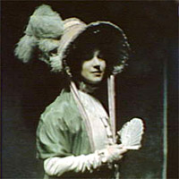 Woman wearing a hat