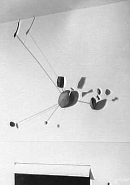 Mr. and Mrs. Kloman, residence at 751 3rd Ave., New York City. Calder mobile.