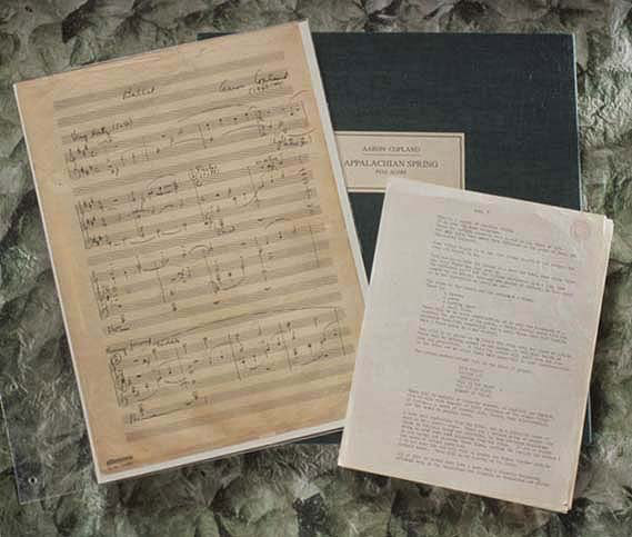 Aaron Copland Appalachian Spring Holograph score, 1943-44