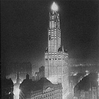 Woolworth Building at Night, New York