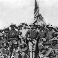 Colonel Roosevelt and his Rough Riders, 1898.