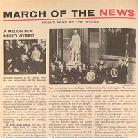 Signing the Voting Rights Act, August 6, 1965.