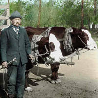 A Prize winning pair and their master.