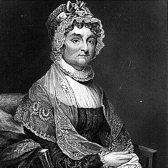 Engraving of Abigail Adams.
