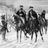 Washington and Lafayette at Valley Forge