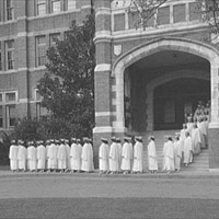Graduation exercises at Dunbarton College