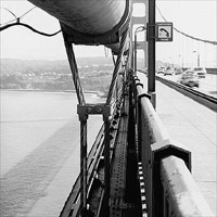 Detail of the Golden Gate Bridge