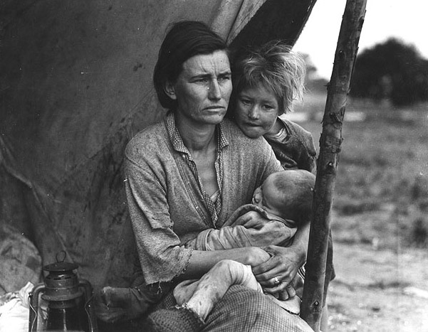 Migrant agricultural worker's family, 1936.