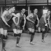 Basketball players learn the Charleston