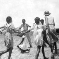 Children playing singing games, Eatonville, Florida, 1935.