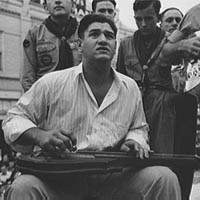 Cajun Hawaiian guitar player, 1938.