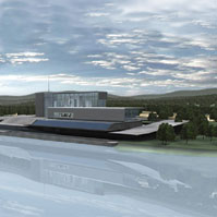 畫家描繪的FutureGen燃煤發電廠