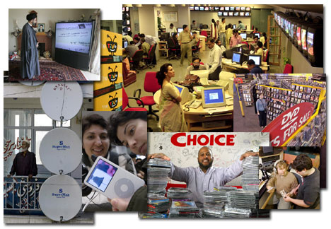 在廣播電視業為了保
持與技術同步和留住受眾而進行調整的過程中，技術革新是關鍵。從紐約到新德里到處
都有線電視頻道，而衛星廣播和電視在全球各地播放節目。電視和廣播受眾可以借助
TiVo、iPod和 DVD等技術按照自己的需要隨意選擇新聞和娛樂節目。