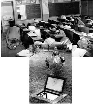 People practicing for an attack