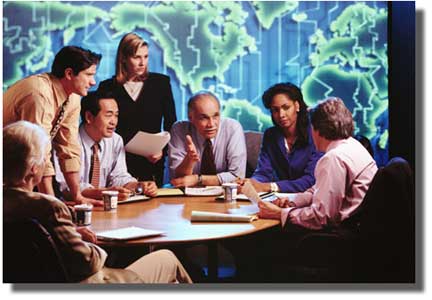 group of people making decisions