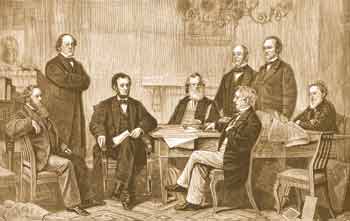 In late 1862, President Abraham Lincoln issued the 「Emancipation Proclamation,」 (engraving above) freeing slaves from some rebellious Southern states. By 1865, slavery in America was gone forever, but it took another century before the races began to attend school together.